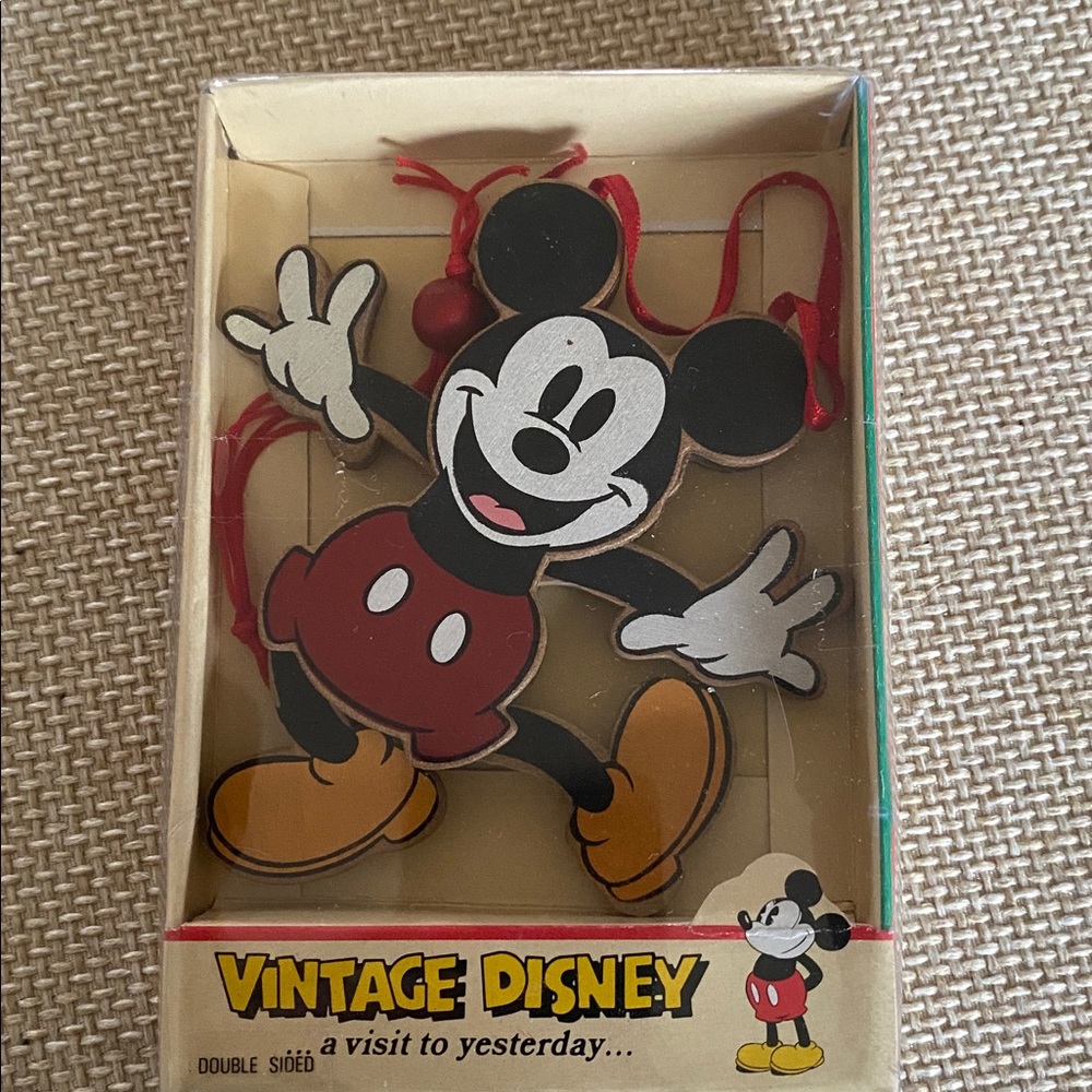 Wooden Mickey Movable Toy/Ornament